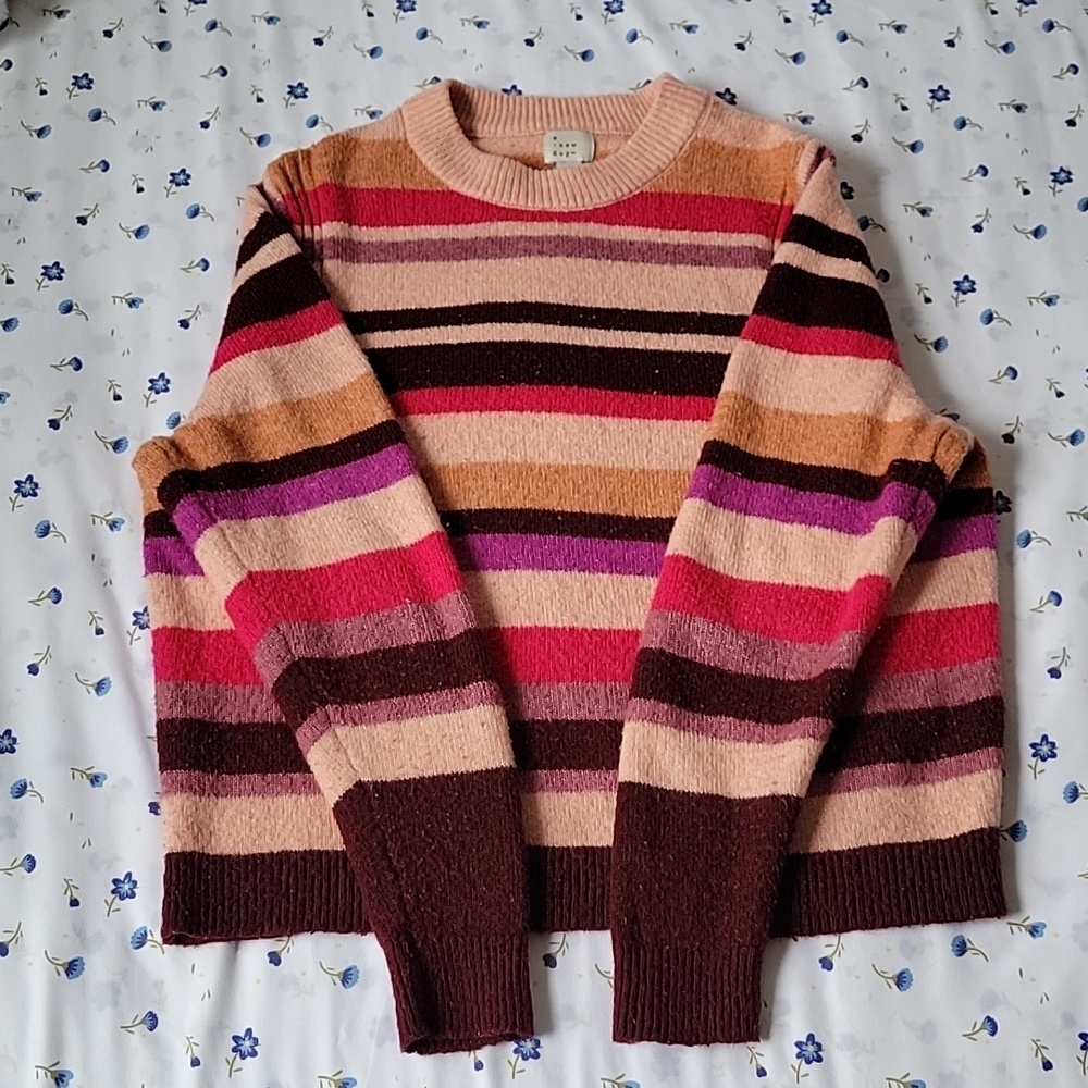 a new day | size: S | pink stripes